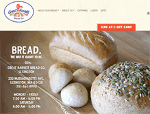 Tablet Screenshot of greatharvestcatering.com